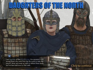 Мод «Daughters Of The North / Дочери Севера» версия 1.1 для Mount & Blade II: Bannerlord