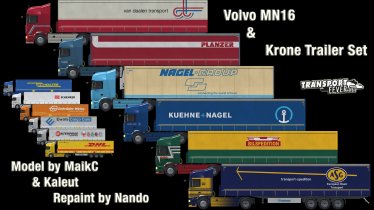 Мод «Volvo MN16 with Krone trailers» для Transport Fever 2