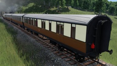 Мод «GWR Coaches, Late: Toplight» для Transport Fever 2 3