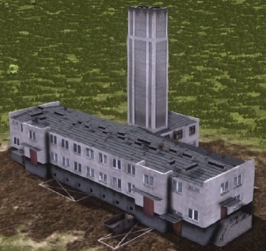 Мод "Heating plant (big) 50s" для Workers & Resources: Soviet Republic