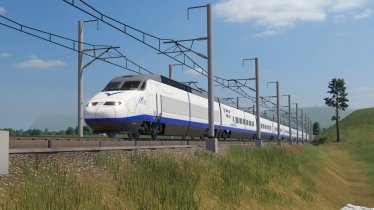 Мод «Renfe AVE & Euromed (class 100 & 101)» для Transport Fever 2 0