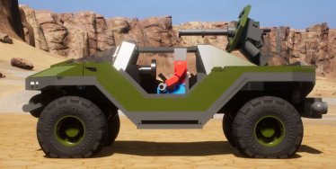 Мод "UNSC M12 Warthog LRV -Halo 3-" для Brick Rigs 3