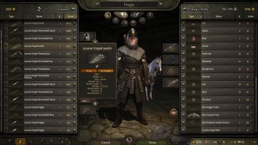 Мод «Buy Smithing Parts» для Mount & Blade II: Bannerlord 2