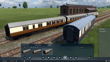 Мод «GWR Coaches, Late: Toplight» для Transport Fever 2 0