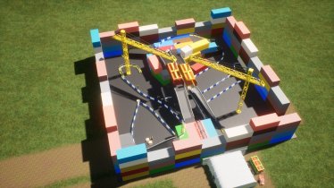 Мод "Container Yard Race Track" для Brick Rigs 3