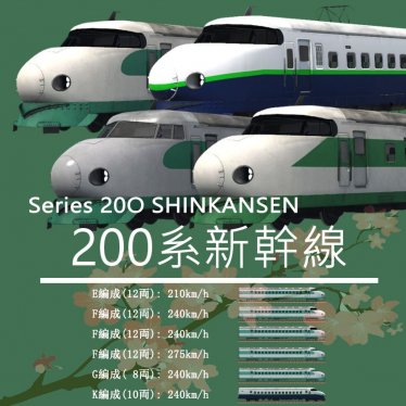 Мод «Series 20O SHINKANSEN Pack» для Transport Fever 2