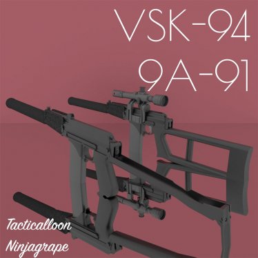 Мод «9A-91 and VSK-94» для Ravenfield (Build 21)