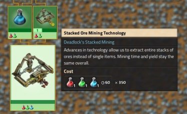 Мод "Deadlock's Stacked Mining" для Factorio 0