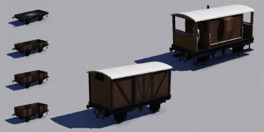 Мод «Generic British Wagons & Brake Van» для Transport Fever 2