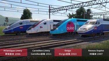 Мод «TGV-Duplex & TGV-RD» для Transport Fever 2