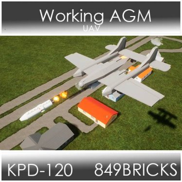 Мод "KPD-120 UAV with AGM" для Brick Rigs