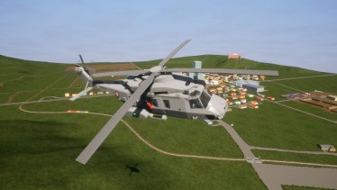 Мод "NH90 NFH -NATO Figate Helicopter" для Brick Rigs 3