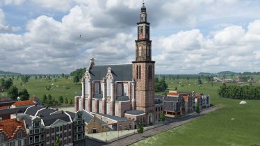 Мод "World Monuments Collection N.17: Westerkerk" для Transport Fever 2 2