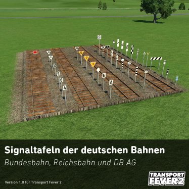 Мод «German railway signalling signs²» для Transport Fever 2