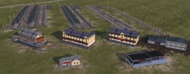 Мод "Czech railway stations set" для Workers & Resources: Soviet Republic