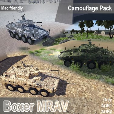 Мод «Boxer MRAV Camouflage Pack» для Ravenfield (Build 19)