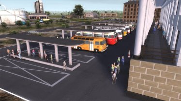 Мод "Central Bus Station" для Workers & Resources: Soviet Republic 3