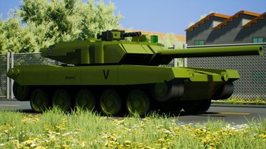 Мод "GTMV BRAF Battle Tank Lite" для Brick Rigs 3