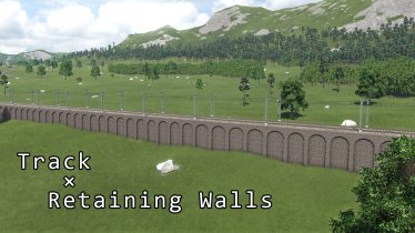 Мод «Tracks × Retaining Walls» для Transport Fever 2