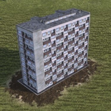 Мод "Brick block of flats (11 storey)" для Workers & Resources: Soviet Republic