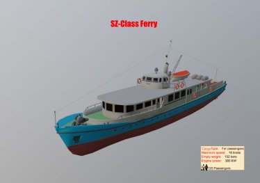 Мод "SZ-Class Ferry" для Workers & Resources: Soviet Republic