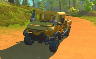 Мод "2019 Mercedes-Benz Unimog" для Scrap Mechanic 2