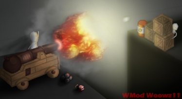 Мод "WMod -{Weapon}- Pirate Cannon" для People Playground