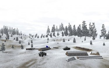 Карта «Wooded Hills - Snow» для Ravenfield (Build 21) 0