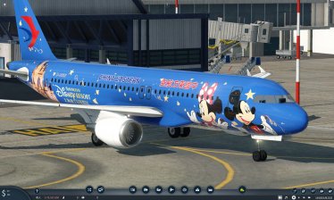 Мод «China Eastern Airbus A320 (Disney Livery)» для Transport Fever 2 0