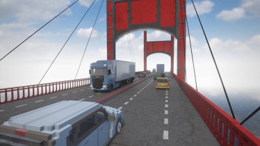 Мод "Bridge Construction But With Traffic" для Teardown 0