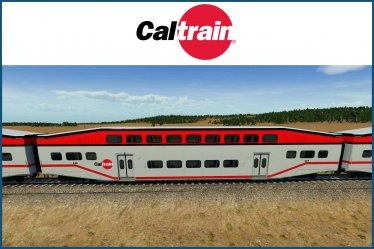 Мод «Caltrain Bombardier Bi-Level Coach» для Transport Fever 2