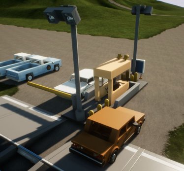 Мод "Bricksville Border Crossing Booth" для Brick Rigs 1