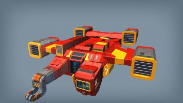 Мод "Flyable Survival Spaceship" для Scrap Mechanic