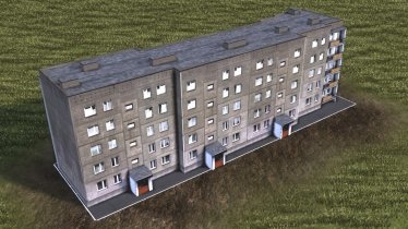 Мод "Prefabricated blocks of flats (5 этажей)" для Workers & Resources: Soviet Republic 1