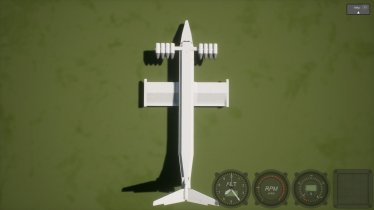 Мод "Km Ekranoplan Soviet Ground Effect Vehicle" для Brick Rigs 1