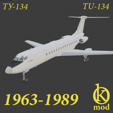 Мод "Tupolev TU-134" для Workers & Resources: Soviet Republic