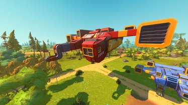 Мод "Flyable Survival Spaceship" для Scrap Mechanic 3