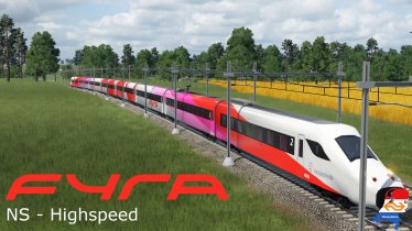 Мод «NS V250 Fyra (NS High-speed)» для Transport Fever 2