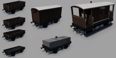 Мод «Generic UK Freight Wagons v3» для Transport Fever 2