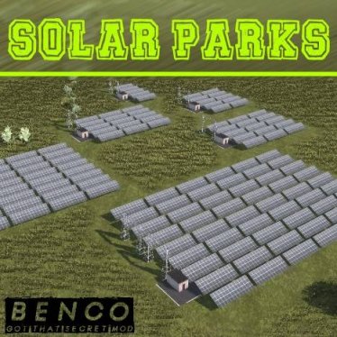 Мод "Solar Park Pack" для Workers & Resources: Soviet Republic