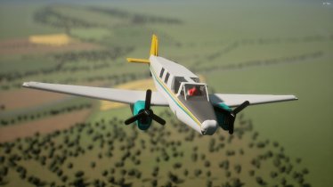 Мод "BR-25B -- Light Transport Airplane" для Brick Rigs 2