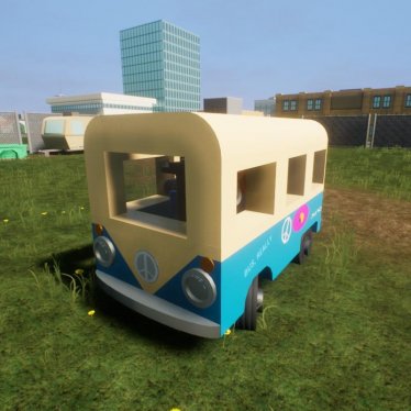 Мод "Hippie Bus Soapbox" для Brick Rigs