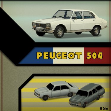 Мод "Peugeot-504" для Workers & Resources: Soviet Republic