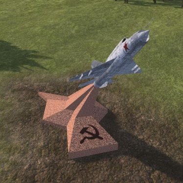 Мод "Mig 21 Monument" для Workers & Resources: Soviet Republic