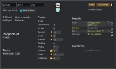 Мод «Diseases+» для Rimworld (v1.2) 2