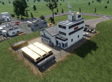 Мод «Modern Truck/Bus Depot/MOT Center 1980+» для Transport Fever 2 1