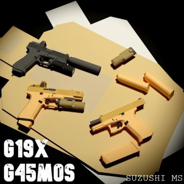 Мод «G19X & G45MOS» для Ravenfield (Build 20)