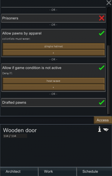 Мод «Locks 2 Lock Them Out» для Rimworld (v1.2) 0