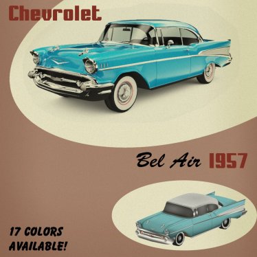 Мод "Chevrolet Bel Air 1957" для Workers & Resources: Soviet Republic