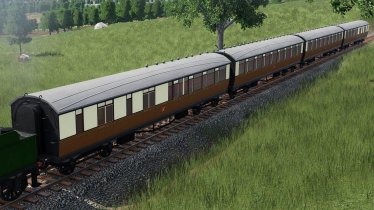 Мод «GWR Coaches, Late: Toplight» для Transport Fever 2 2